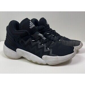 Adidas DON Issue 2 Mens Size 7.5 Black & White FW8512 Basketball Shoes Sneakers
